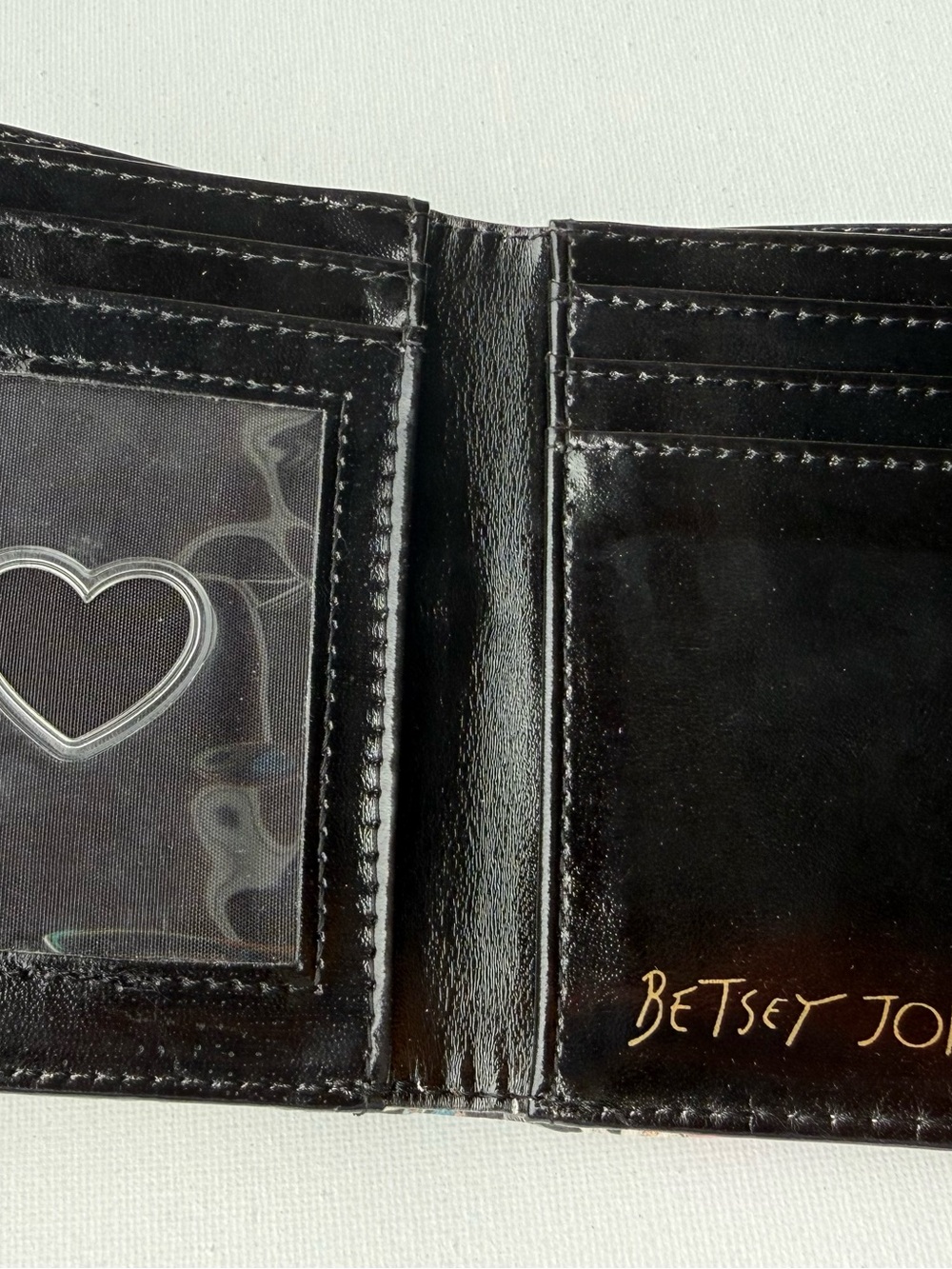 Betsey Johnson Floral Envelope Wallet - Black Multi - Picture 7 of 8